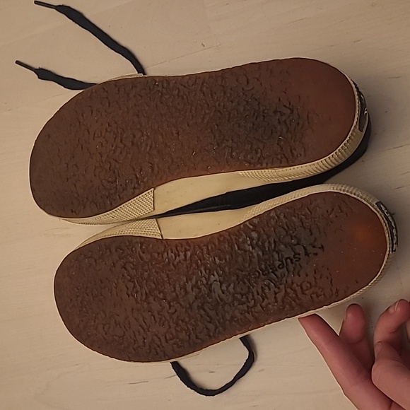 SUPERGA Navy Canvas Low Top Casual Sneakers - Picture 12 of 17